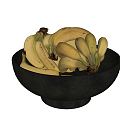 Modern Fruit Fruit Ornaments Fruit Plate Banana 3d model