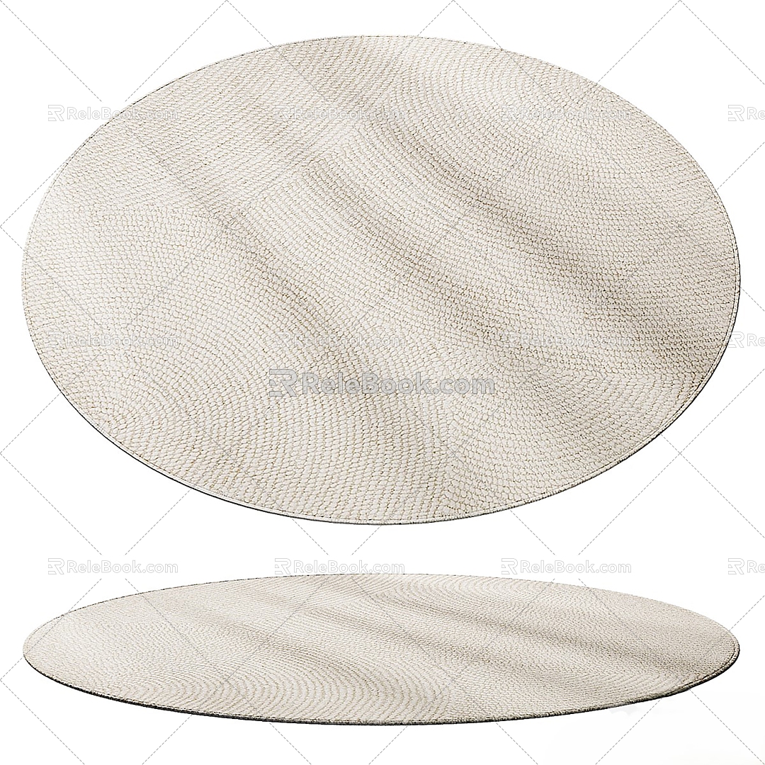 Round carpet 3d model