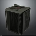 Air Conditioning Outdoor Unit With Grille Design And Top Component For Cooling System 3d model