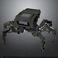 Advanced Mechanical Robot Spider With Metallic Structure And Multi Legged Design 3d model
