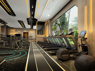 Modern Gym 3d model