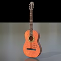 Wooden Acoustic Guitar Musical Instrument With Classic Design And Natural Finish