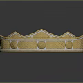Ornate Golden Double Layer Bracelet Clothing Accessory With Geometric Patterns And Carved Details