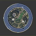 Modern Circular Building Design With Central Green Courtyard And Glass Facade