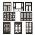 Chinese windows and doors 3d model