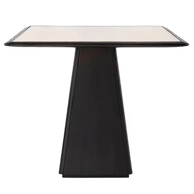 Modern Table Design With Smooth Surface And Black Tapered Legs 3d model