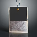 Practical Tea Bag With Black Label Hanging String And Mesh Material