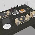 CD Player Audio Combo Mini Player Speaker 3d model