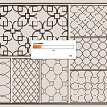 Decorative Partition Designs Featuring Various Geometric Patterns And Intricate Details 3d model