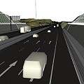 Big Scene of T-beam Bridge of Rigid Frame Bridge of Mountain Highway 3d model