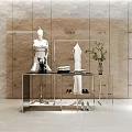 Modern display table clothing store running water table 3d model