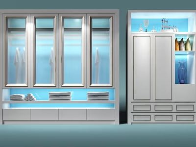 Modern wardrobe 3d model Modern wardrobe 3d model