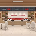 Quality Service Hall With Service Counters Waiting Area And Public Service Facilities