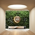 Green Plant Wall Image Wall Green Plant Background Wall 3d model