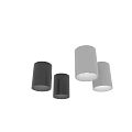Modern Cylindrical Ceiling Lights In White And Black Sleek Design