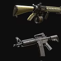 Weapon Parts Collection Featuring Gun Components Magazines Barrels And Sights