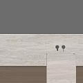 Modern Bathroom Vanity With Marble Countertop Wooden Cabinet And Mirror