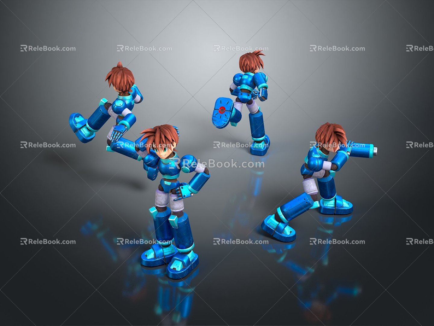 Robot Robot Assistant Small Robot Robot Butler Robot Butler Figure Game Figure 3d model