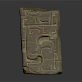 Ancient Jade Carving Featuring Intricate Patterns And Traditional Design With Antique Texture 3d model