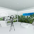 Modern Public Office Space With Green Plants And Bright Open Workspace Design
