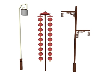 New Chinese Style Street Lamp Lantern Street Lamp 3d model