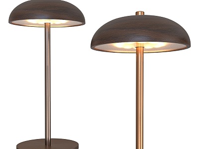 Modern round cap table lamp 3d model