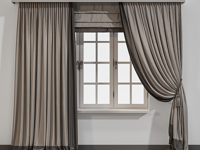 modern curtain gauze curtain model