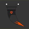 Black And Red Tactical Claw Melee Weapon With Sharp Blade And RG Logo