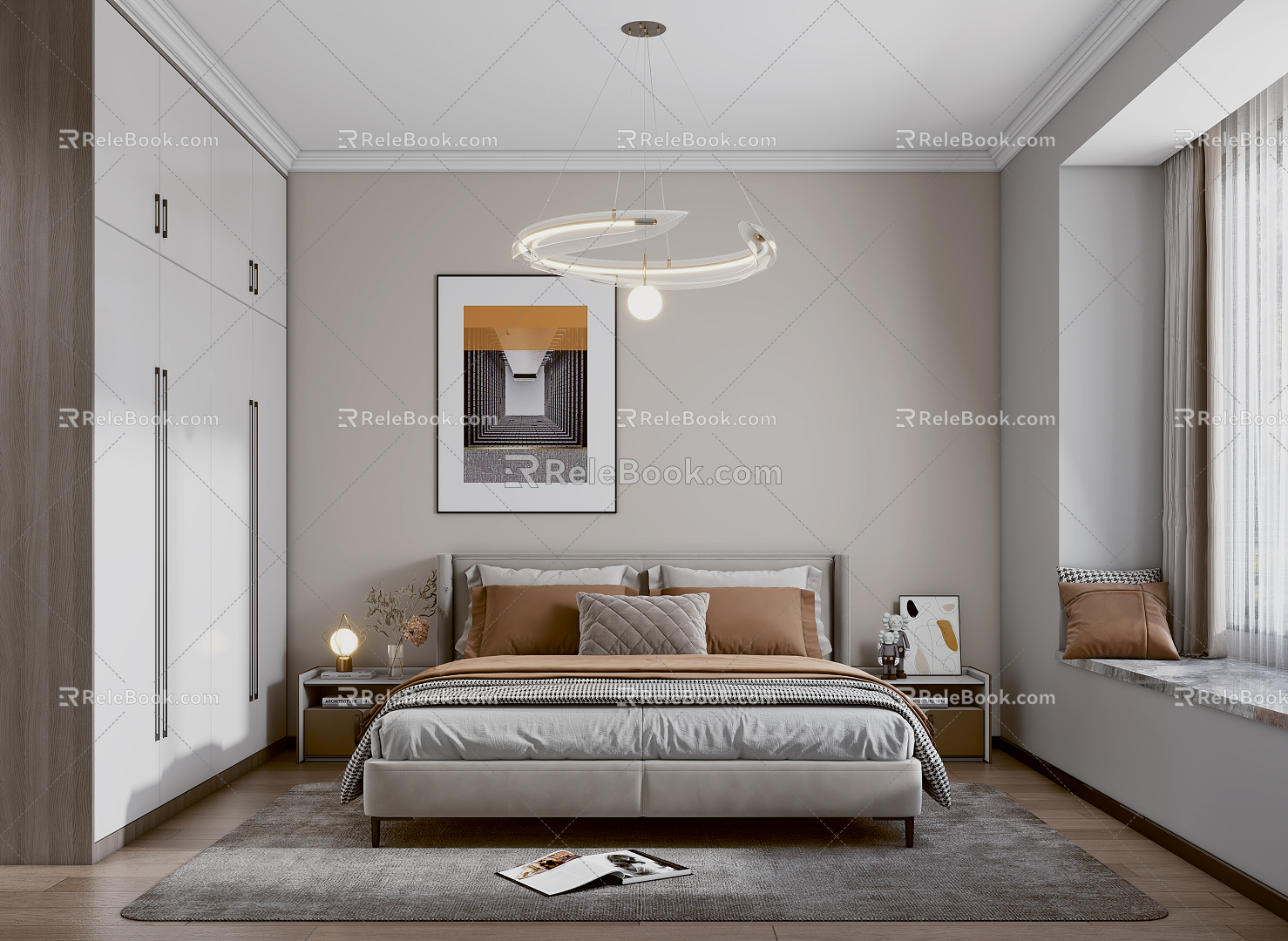 Modern Bedroom 3d model