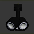 Modern Furniture Track Lighting Fixture With Black Finish And Adjustable Lamps