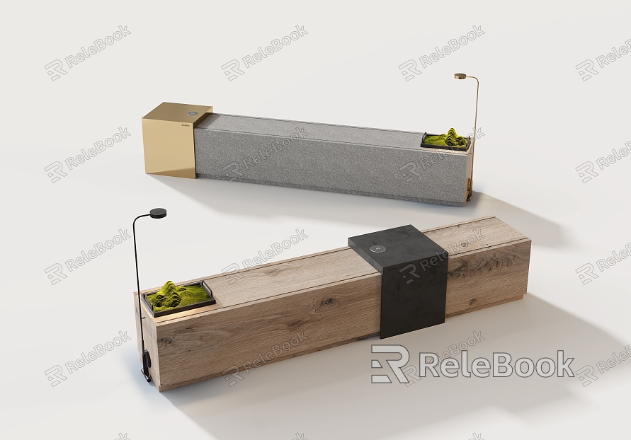 Outdoor Landscape Bench Leisure Bench model