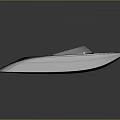 Modern Sleek Speedboat With Black Red Exterior And White Interior Seats Design