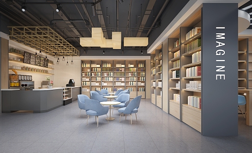 Modern Bookstore 3d model