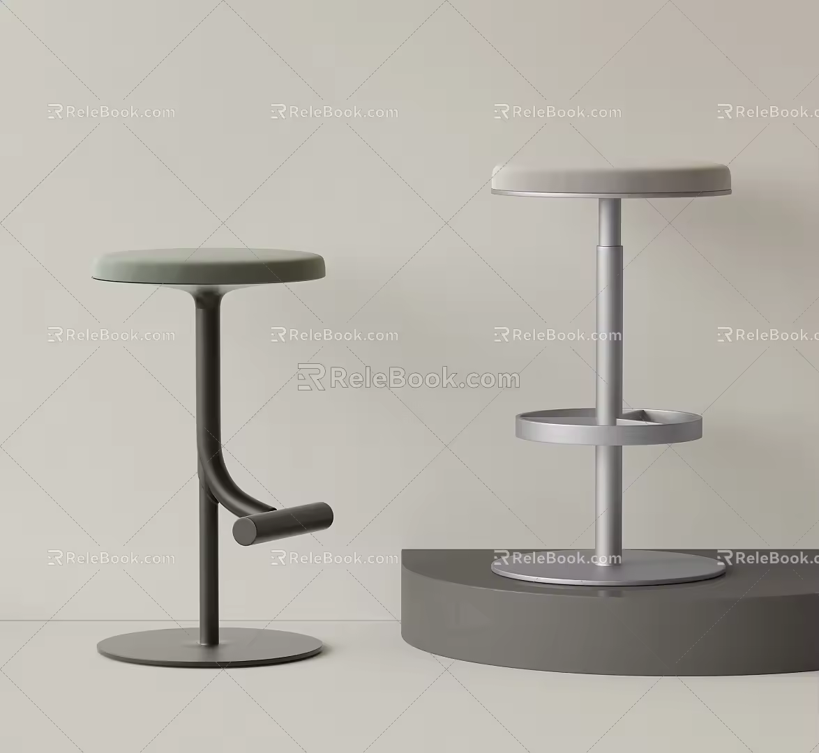 Modern Bar Chair Bar Stool Bar Stool Without Armrest Bar Chair Stool 3d model