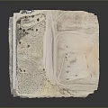 White Three Dimensional Structure With Textured Surface As Art Installation On Dark Background