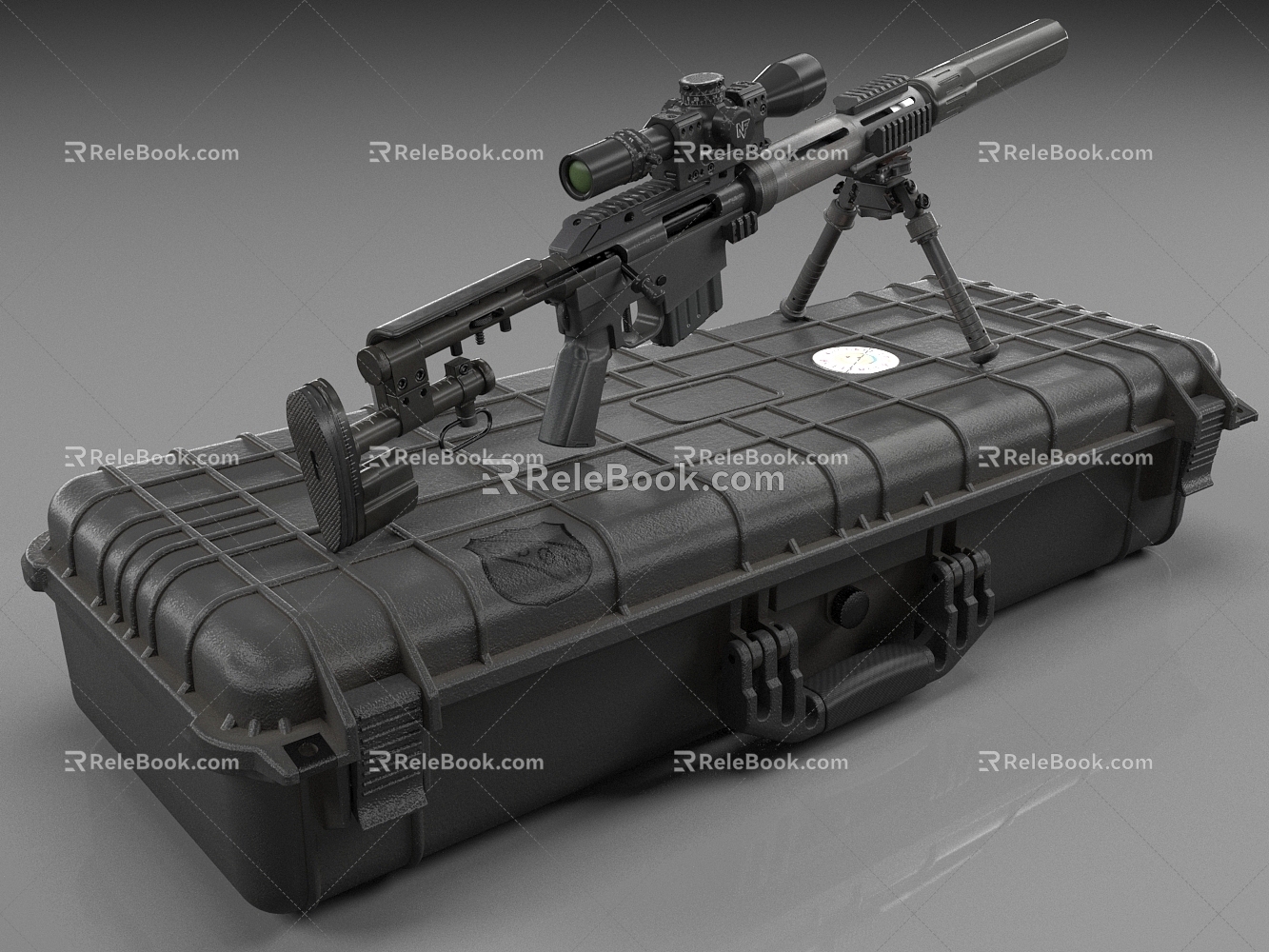 Weapon box rifle sniper rifle 3d model