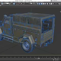 Military Style Green Cargo Truck With Canvas Covered Bed And Rugged Tires