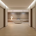 Modern Front Desk 3d model
