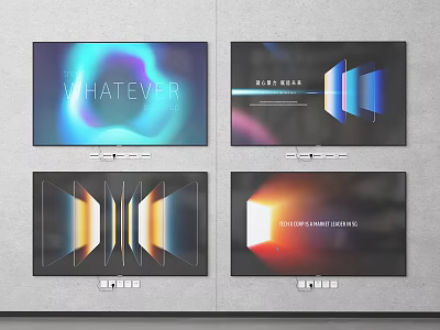 Modern Smart TV Design With Ultra HD Display Ultra Slim Bezel And Sleek Screen 3d model