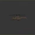 Modern Helicopter With Metallic Fuselage Multiple Rotors And Detailed Cockpit Design Structure