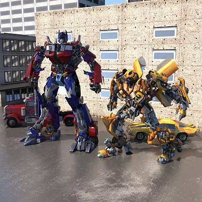 Modern Transformers 3d model Modern Transformers 3d model