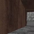 Modern Sales Office Building With Unique Stone Facade Water Feature And Entrance Path Design