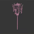 Black Mechanical Equipment With Multiple Protruding Components And Slender Rod Base