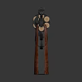 Classic Revolver With Textured Red Grip And Shiny Metal Barrel Design