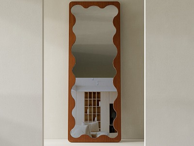 Modern Other Ornaments Antique Full-length Mirror Large Mirror 3d model