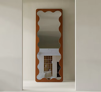Modern Other Ornaments Antique Full-length Mirror Large Mirror 3d model