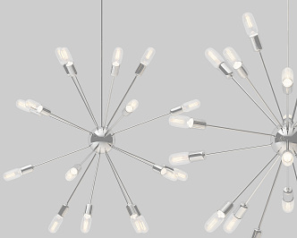 Modern chandelier 3d model