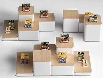 Modern Cultural and Creative Exhibition Rack Cultural and Creative Exhibition Booth Gift Rack Cultural and Creative Goods Cultural and Creative Display Cabinet 3d model