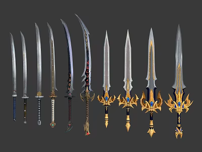 Modern Sword 3d model Modern Sword 3d model
