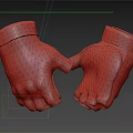 Tactical Green And Brown Gloves With Fabric Synthetic Material And Protective Palm Padding